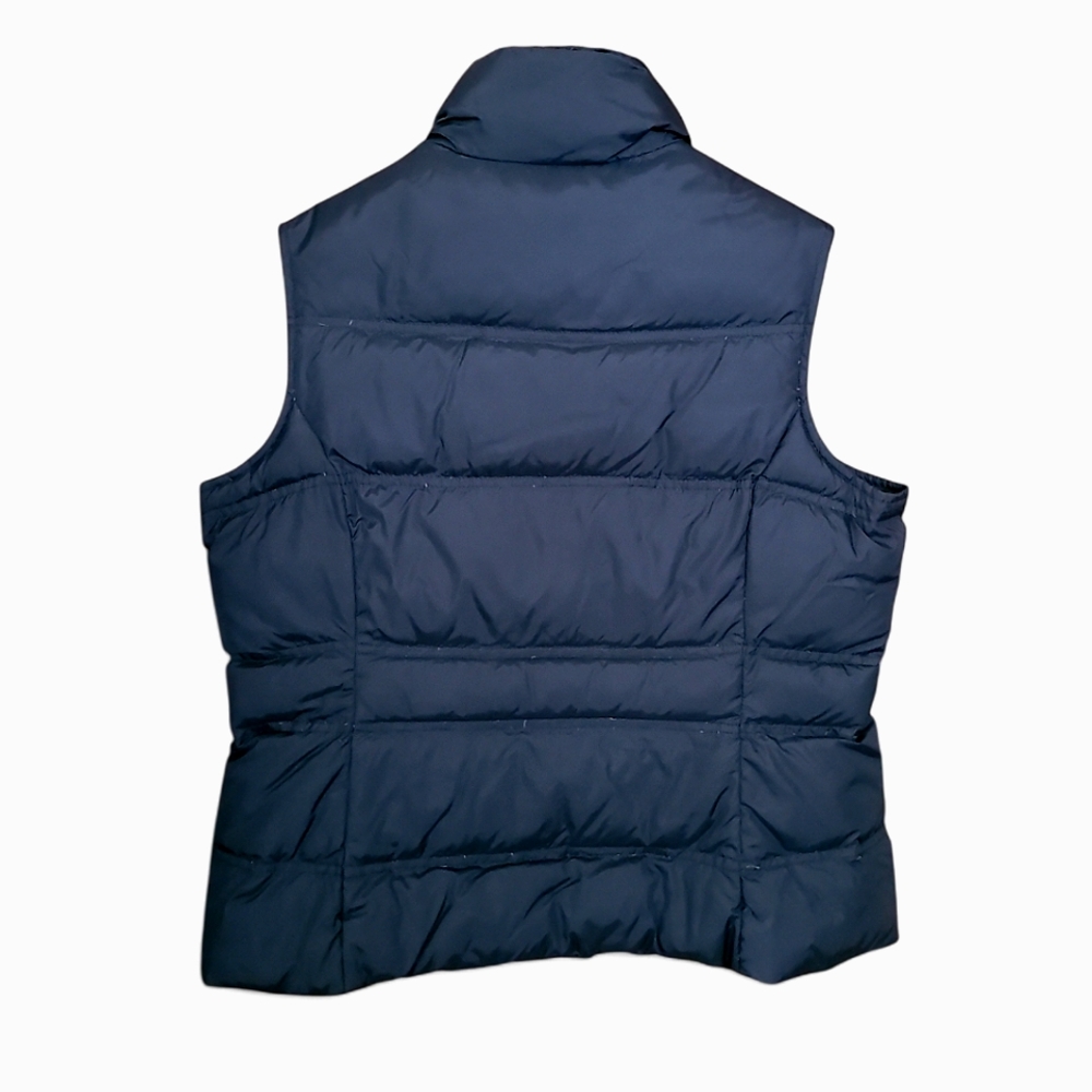 Women's Lands End Down Puffer Vest Warm Winter SP 6-8 Black - Picture 3 of 10